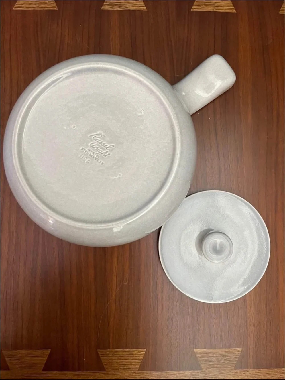 Russel Wright American Modern Bean Pot in Gray
